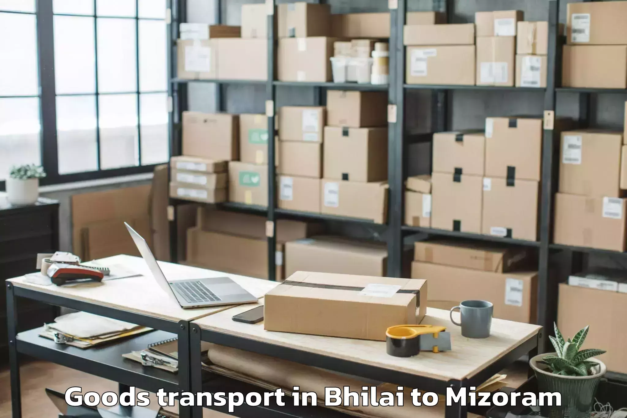 Reliable Bhilai to Saitual Goods Transport